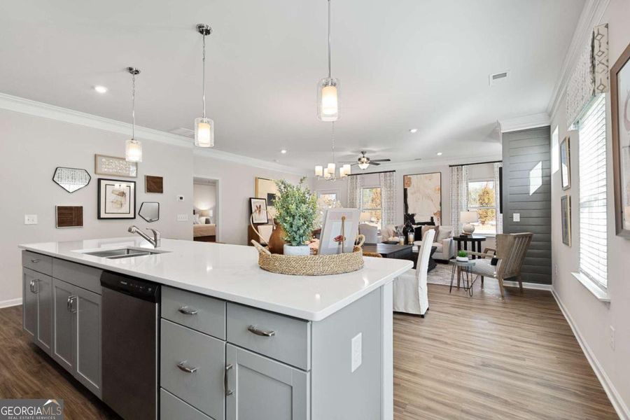 Furnished interior view inside a new home in Cobblestone Crossing Commons, Warner Robins (Image 14). Furnished interior view inside a new home in Cobblestone Crossing Commons, Warner Robins (Image 14).