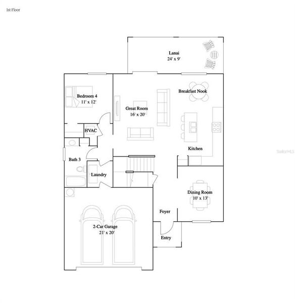2D floor plan layout of this home in Willow, Punta Gorda, FL (Image 5). 2D floor plan layout of this home in Willow, Punta Gorda, FL (Image 5).