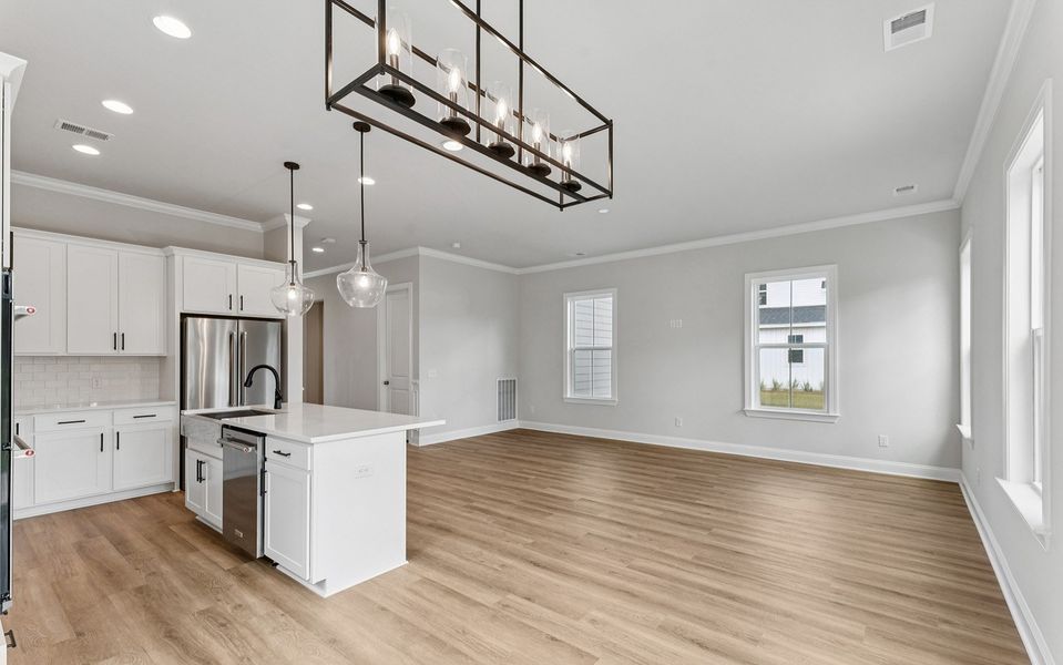Representative unfurnished interior of a home built from the Preston by Brookfield Residential in Single Family Homes at Nexton, Summerville (Image 18).