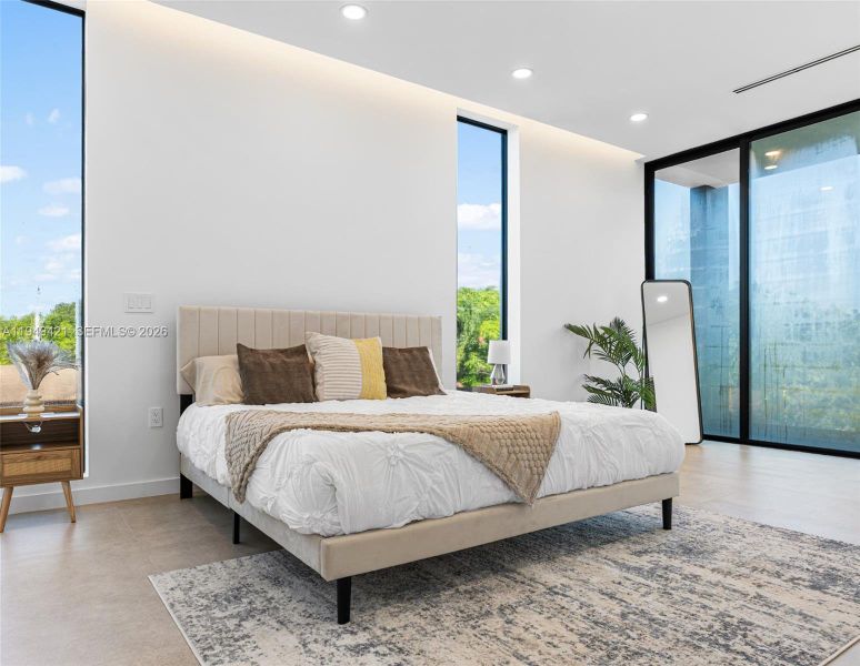 Furnished interior view inside a new home in , Miami (Image 7).