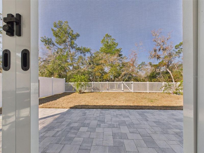 Exterior details and patio area of a home in Vineland Reserve, Osteen (Image 30).