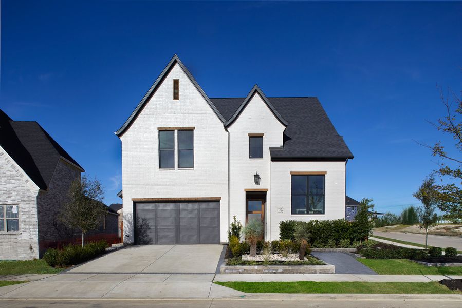 Representative exterior photo of a completed home built from the Benbrook - SH 4459 by Shaddock Homes in Grand Oaks at Green Meadows - 50', Celina, TX (Image 31). Representative exterior photo of a completed home built from the Benbrook - SH 4459 by Shaddock Homes in Grand Oaks at Green Meadows - 50', Celina, TX (Image 31).