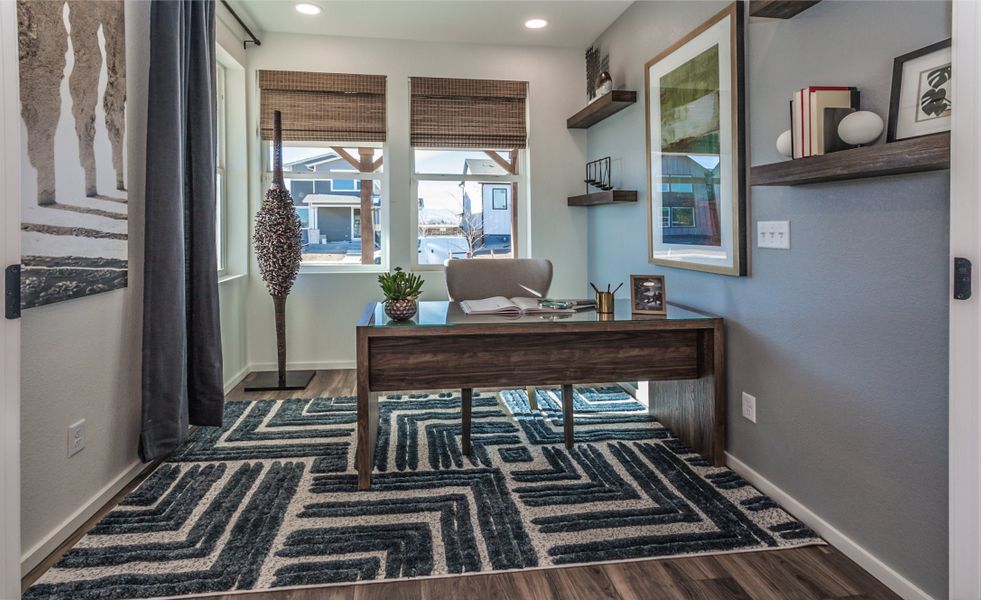 Representative furnished interior of a home built from the Twain by Hartford Homes in Trailside, Timnath (Image 13).