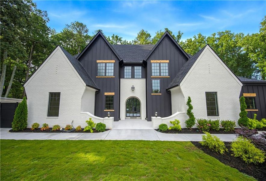Front exterior of a new home in , Atlanta, GA, highlighting curb appeal (Image 33).