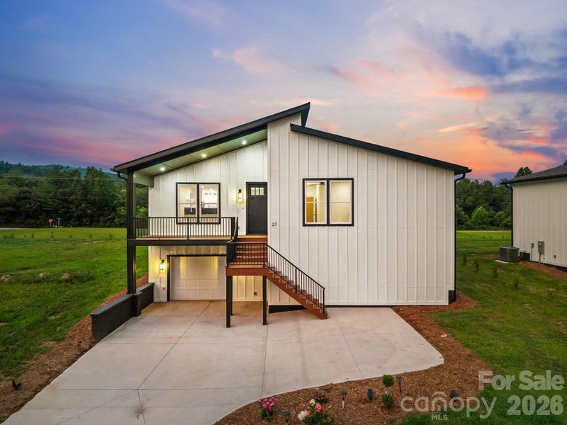 Exterior details and patio area of a home in , Hendersonville (Image 25).