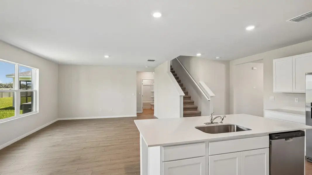 Representative furnished interior of a home built from the Hayden by D.R. Horton in Pinellas County Spot Lots, Pinellas Park (Image 7).