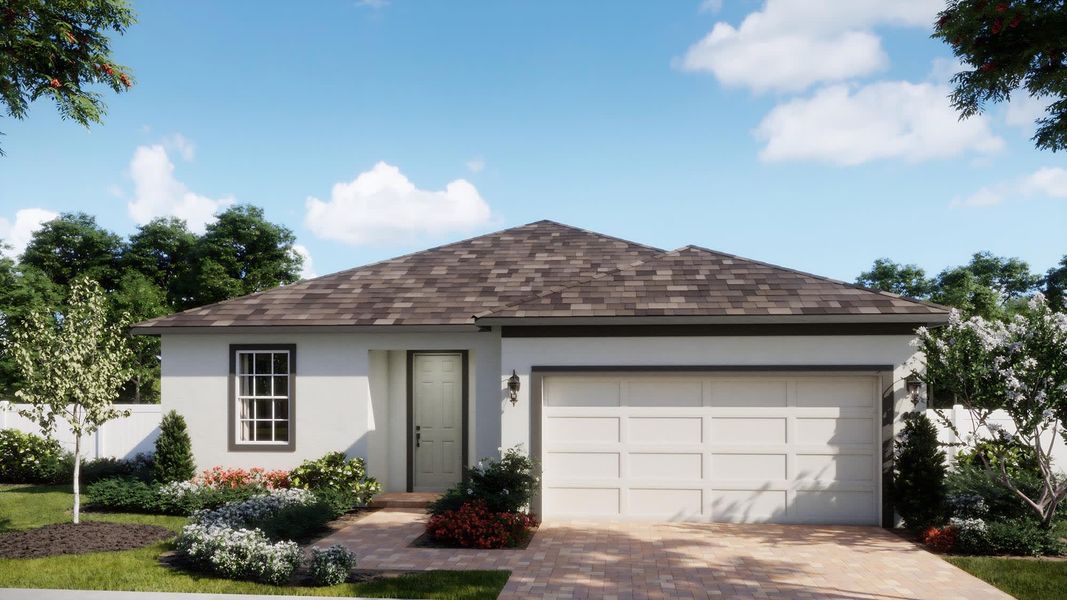 Traditional Elevation - Miles at Brack Ranch in St. Cloud, FL by Landsea Homes