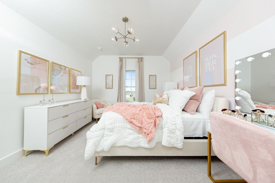 Representative furnished interior of a home built from the Northcliffe by Beazer Homes in Valencia, Manvel (Image 15).