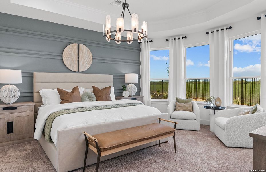 Furnished interior view inside a new home in Corley Farms, Boerne (Image 37). Furnished interior view inside a new home in Corley Farms, Boerne (Image 37).