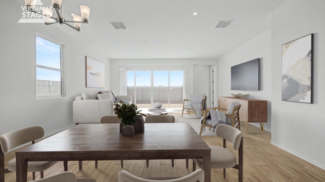 Representative furnished interior of a home built from the Larkspur by DRB Homes in Teravalis, Buckeye (Image 4).