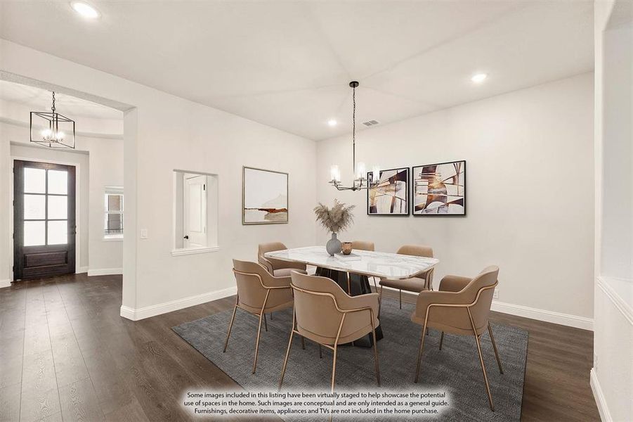 Furnished interior view inside a new home in Homestead at Daniel Farms, DeSoto (Image 13).