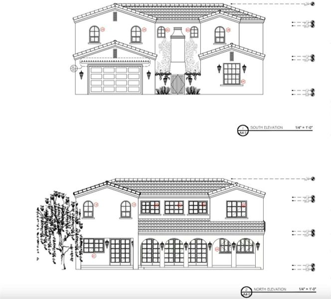Frontal and Rear Elevations Frontal and Rear Elevations