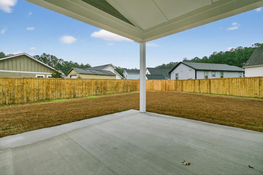 Exterior details and patio area of a home in , Huger (Image 21). Exterior details and patio area of a home in , Huger (Image 21).