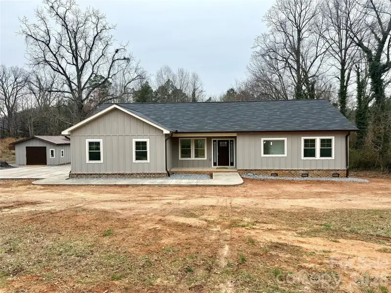Exterior details and patio area of a home in , Hickory (Image 13).