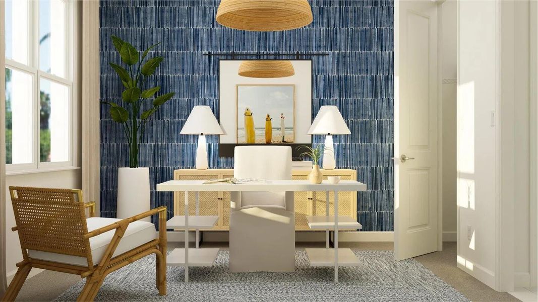 Furnished interior view inside a new home in Arden: The Arcadia Collection, Loxahatchee (Image 12).