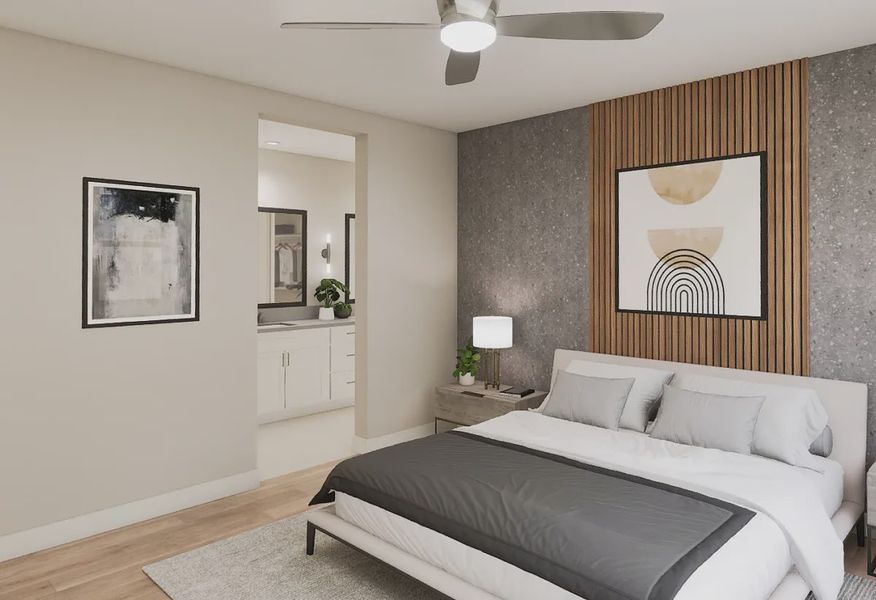 Plan 4012 Primary Bedroom Virtual Rendering - 1 of 3