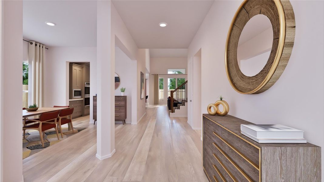 Furnished interior view inside a new home in Samara: Wentworth, League City (Image 26).