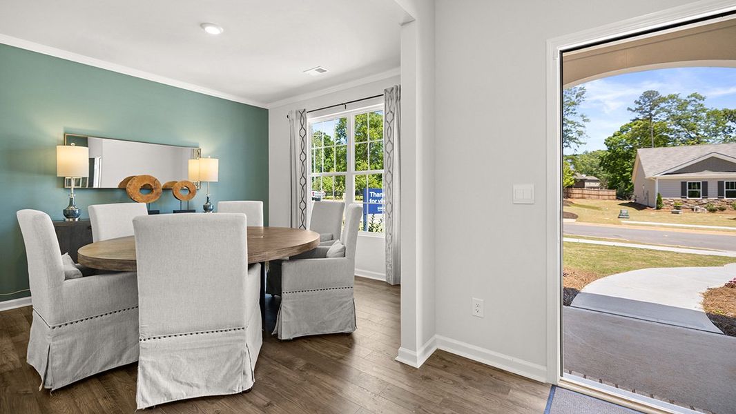 Representative furnished interior of a home built from the Halton by D.R. Horton in Parkside at Carter Grove, Cartersville (Image 4).