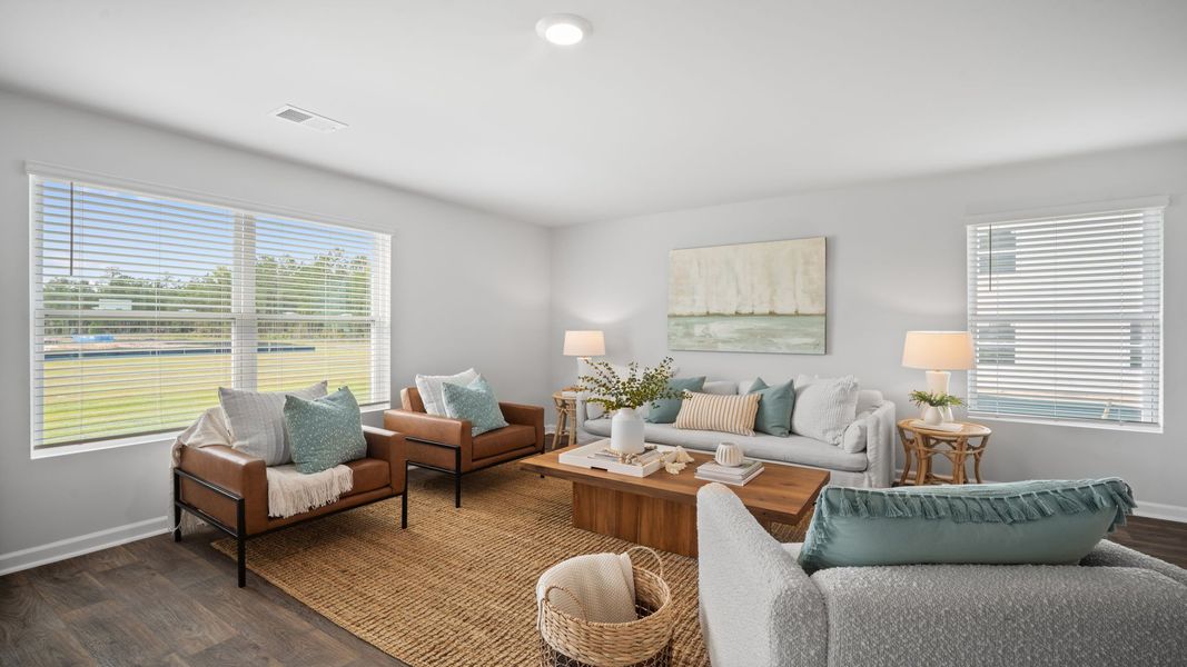 Furnished interior view inside a new home in The Lakes at North Glynn, Brunswick (Image 11).