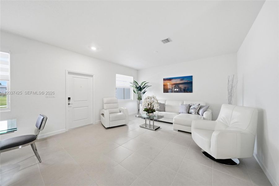 Furnished interior view inside a new home in , Miami (Image 15).
