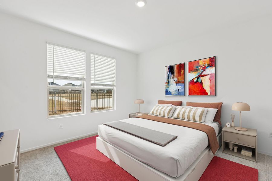 Furnished interior view inside a new home in Mavera, Conroe (Image 12).