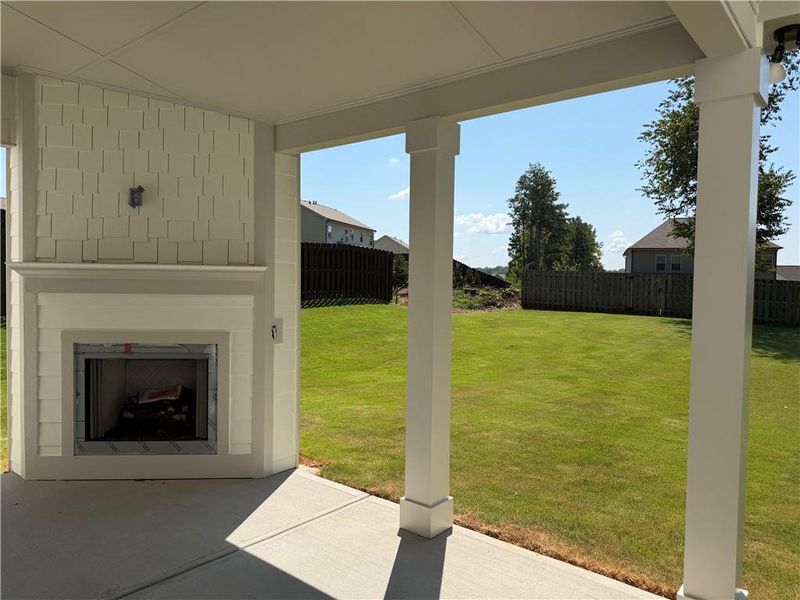 Exterior details and patio area of a home in Mallard’s Landing, Jefferson (Image 3).