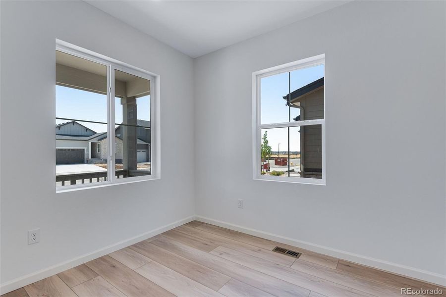 Spacious, unfurnished interior of a new home in Prelude at The Aurora Highlands, Aurora (Image 17). Spacious, unfurnished interior of a new home in Prelude at The Aurora Highlands, Aurora (Image 17).
