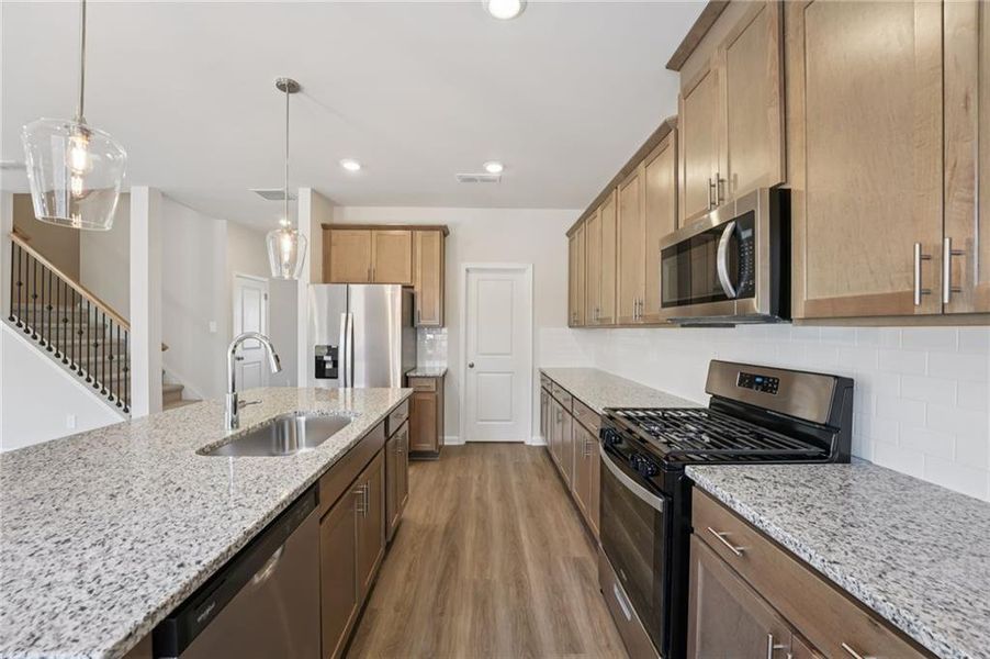 Furnished interior view inside a new home in Creekside at Oxford Park, Fairburn (Image 10).