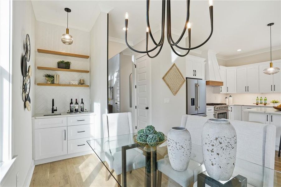 Furnished interior view inside a new home in , Atlanta (Image 11).