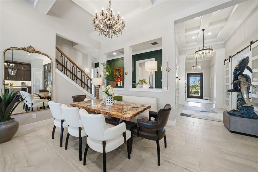 Furnished interior view inside a new home in , Venice (Image 28).