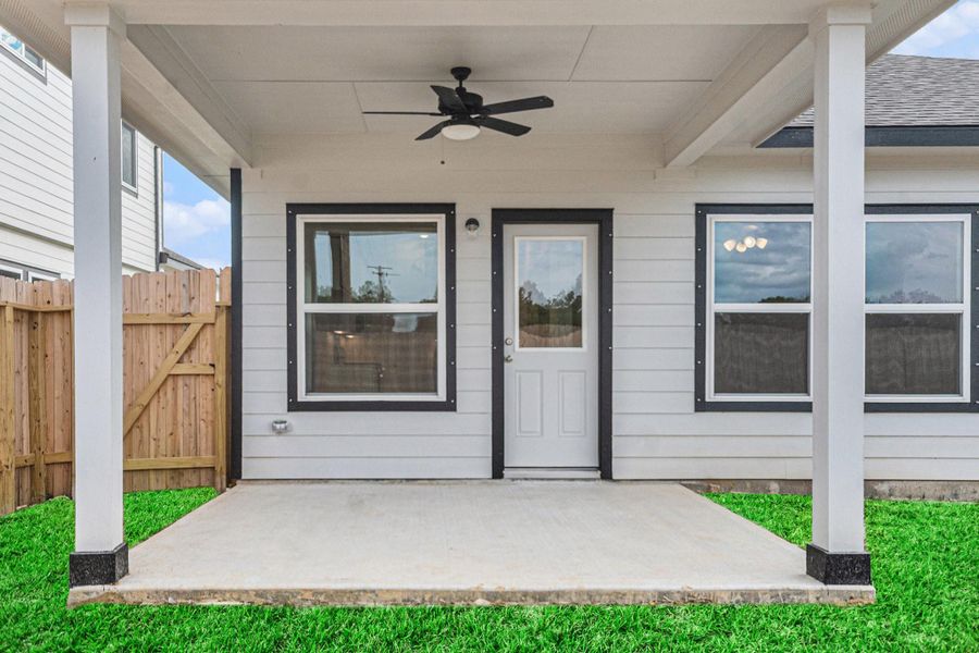 Exterior details and patio area of a home in , Bay City (Image 2). Exterior details and patio area of a home in , Bay City (Image 2).