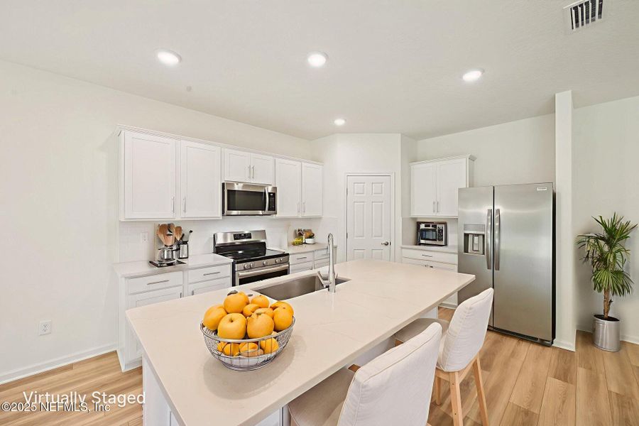 Furnished interior view inside a new home in Panther Creek, Jacksonville (Image 9). Furnished interior view inside a new home in Panther Creek, Jacksonville (Image 9).