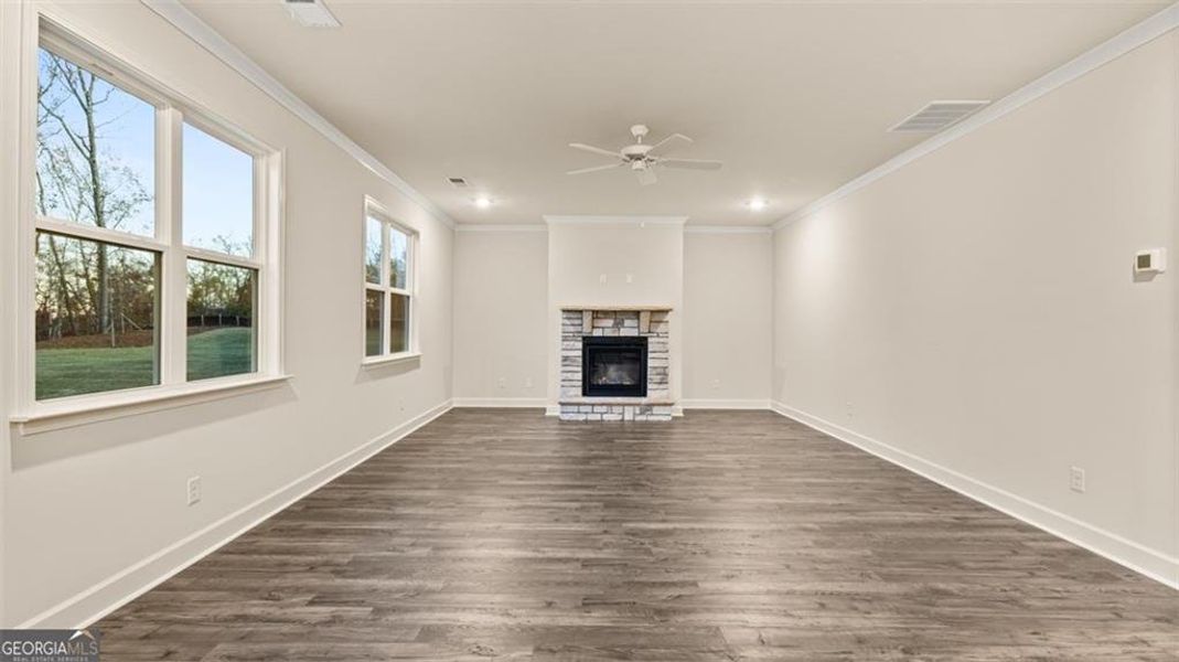Spacious, unfurnished interior of a new home in Heritage Pointe, Senoia (Image 18). Spacious, unfurnished interior of a new home in Heritage Pointe, Senoia (Image 18).