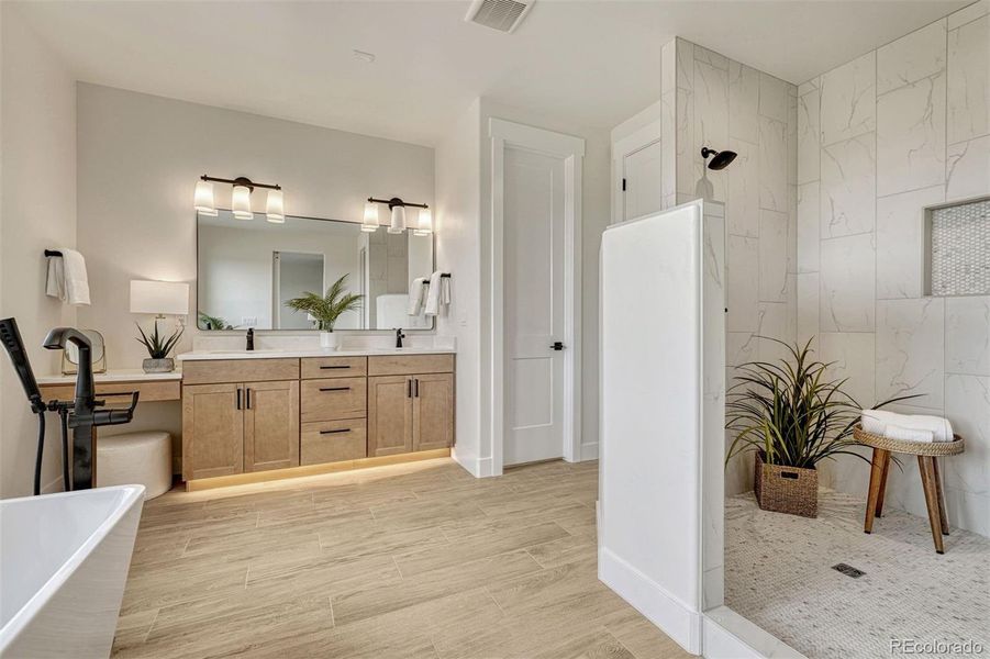 Furnished interior view inside a new home in , Colorado Springs (Image 17).