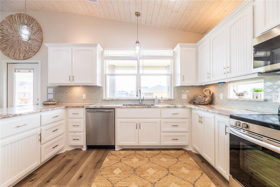 Furnished interior view inside a new home in , Crystal Beach (Image 16).