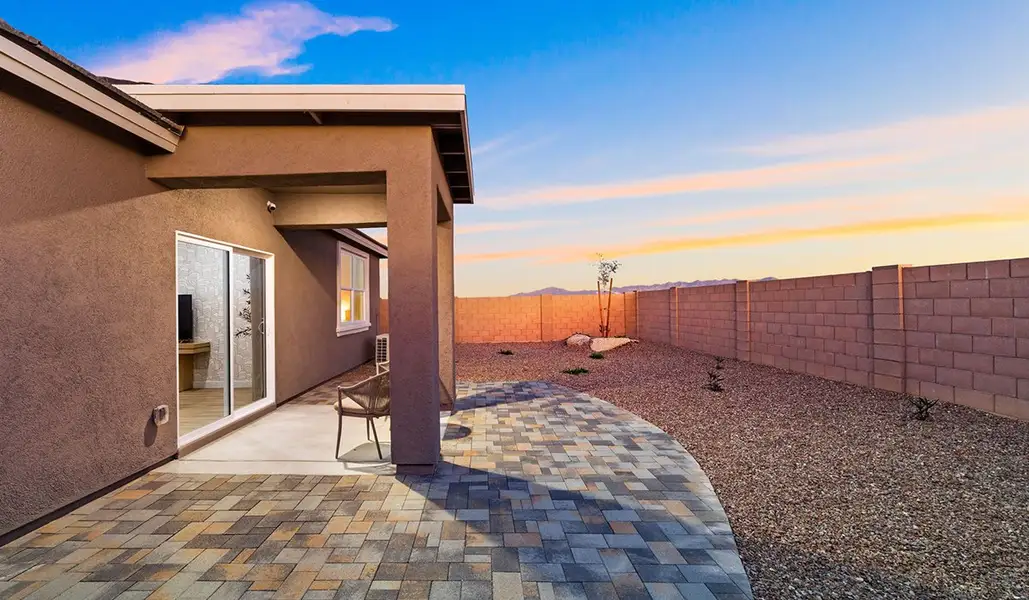 Exterior details and patio area of a home in Entrada Del Toro at Rancho Sahuarita, Sahuarita (Image 2). Exterior details and patio area of a home in Entrada Del Toro at Rancho Sahuarita, Sahuarita (Image 2).