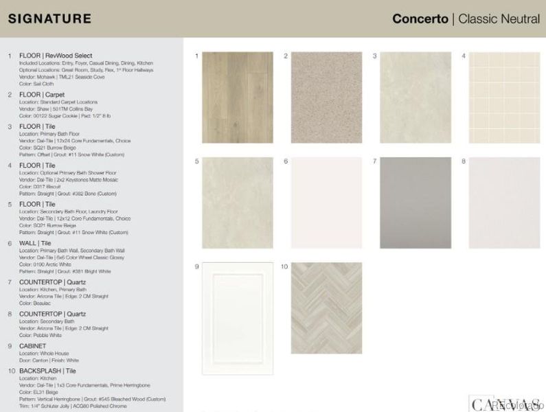 6721 E 148th Drive, Unit 3 design selections