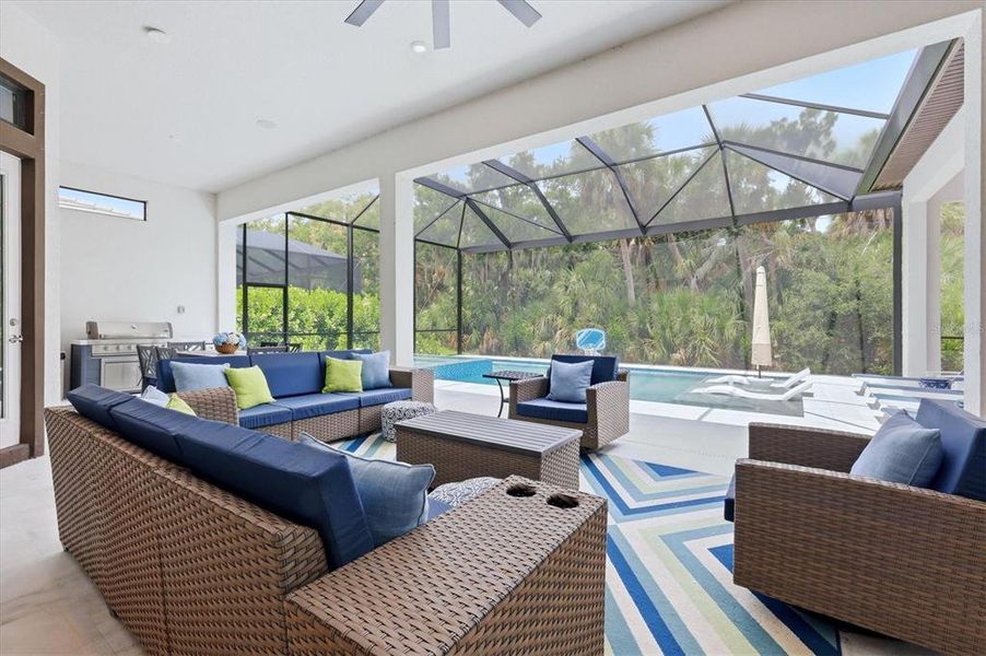 Exterior details and patio area of a home in , Sarasota (Image 29).