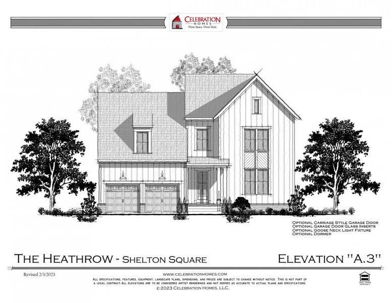Representative rendering of the exterior for the Heathrow by Celebration Homes (Image 6).