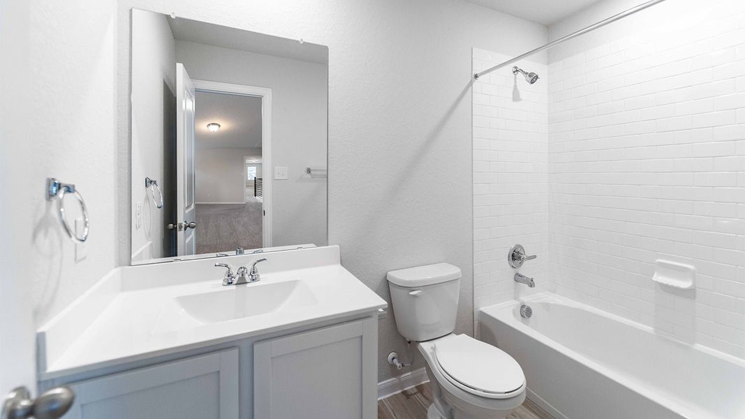 Furnished interior view inside a new home in Morgan Meadows, San Antonio (Image 4). Furnished interior view inside a new home in Morgan Meadows, San Antonio (Image 4).