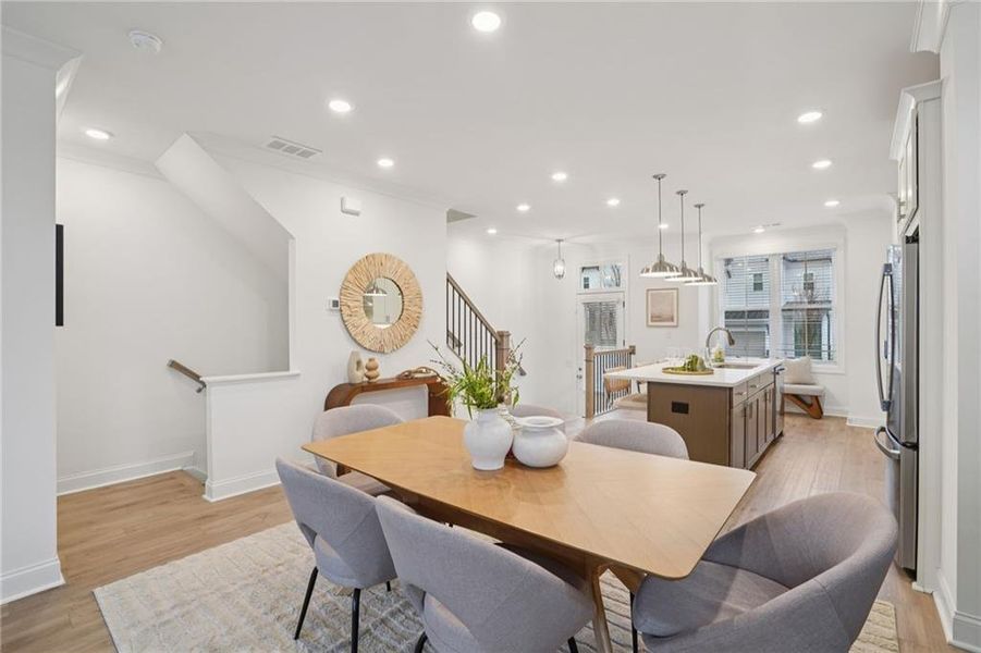 Furnished interior view inside a new home in Palisades Townhomes, Cumming (Image 13).