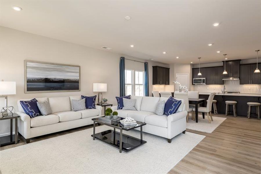 Representative furnished interior of a home built from the Palladio Ranch by Ryan Homes in Pine Ridge Estates, Ridgeville (Image 8).