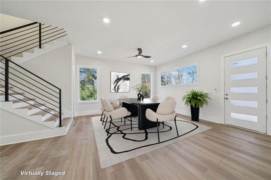 Furnished interior view inside a new home in , Atlanta (Image 6). Furnished interior view inside a new home in , Atlanta (Image 6).