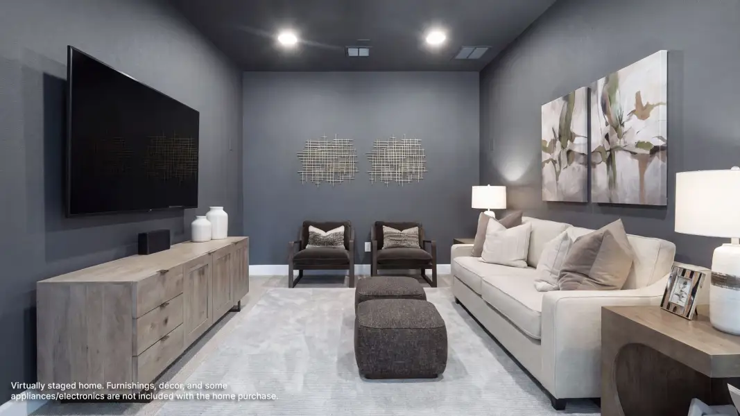 Furnished interior view inside a new home in Eliana, McKinney (Image 9).