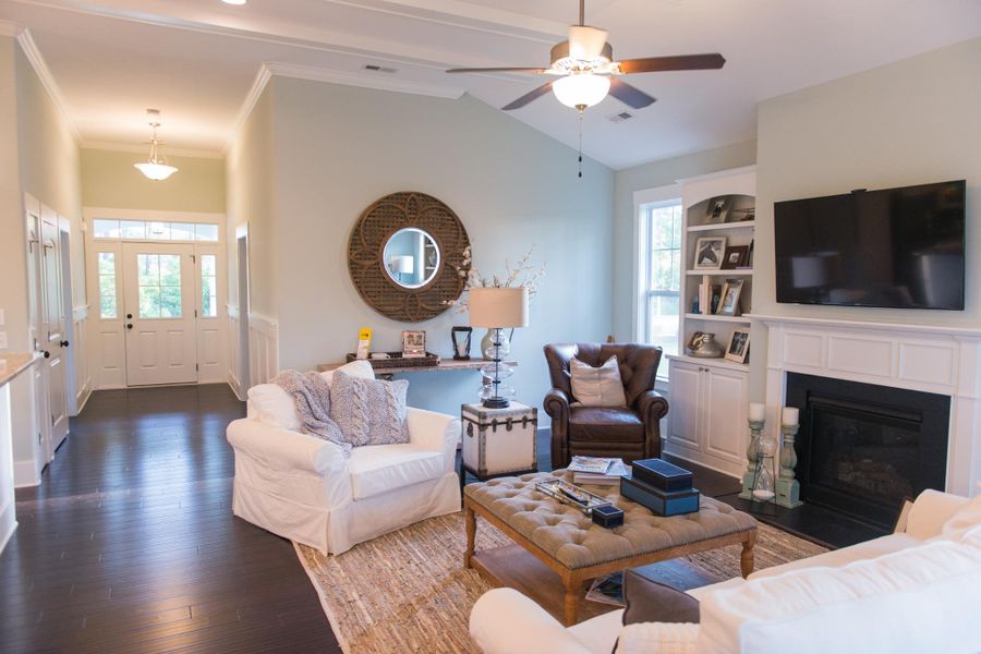 Representative furnished interior of a home built from the Helmsley by Bill Clark Homes in The Sanctuary at Sunset Beach, Sunset Beach (Image 45). Representative furnished interior of a home built from the Helmsley by Bill Clark Homes in The Sanctuary at Sunset Beach, Sunset Beach (Image 45).