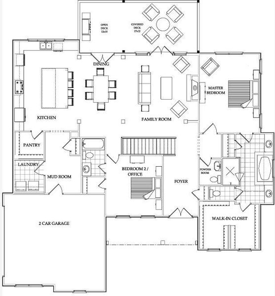 2D floor plan layout of this home in , Gainesville, GA (Image 3).