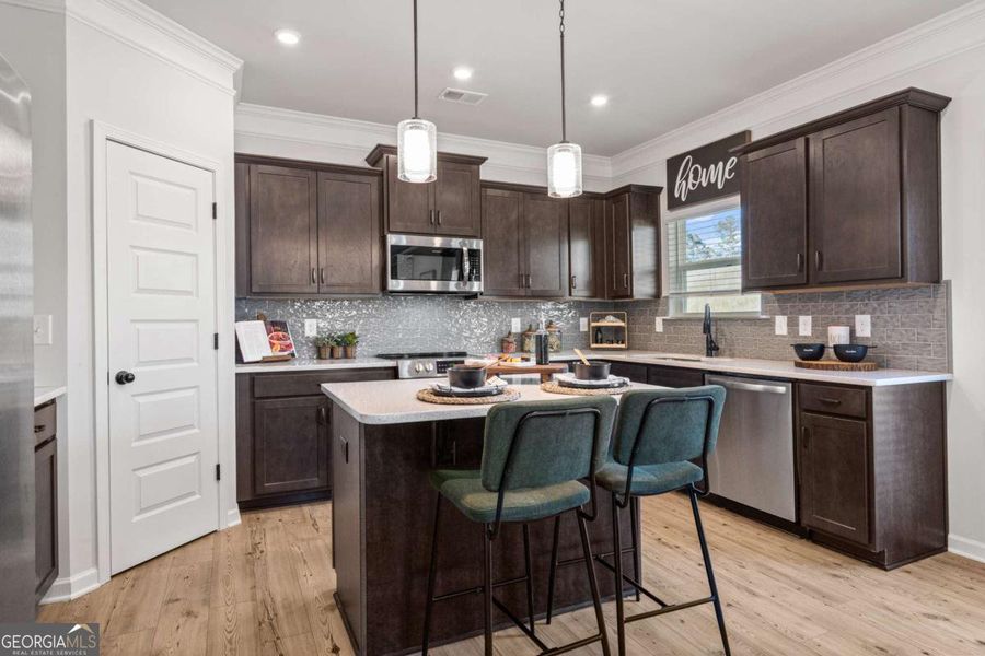 Furnished interior view inside a new home in Bryson Farms, Byron (Image 6).