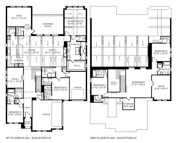 2D floor plan layout for the Kimball by Southgate Homes in Windsong Ranch 71' Series, Prosper, TX (Image 3). 2D floor plan layout for the Kimball by Southgate Homes in Windsong Ranch 71' Series, Prosper, TX (Image 3).