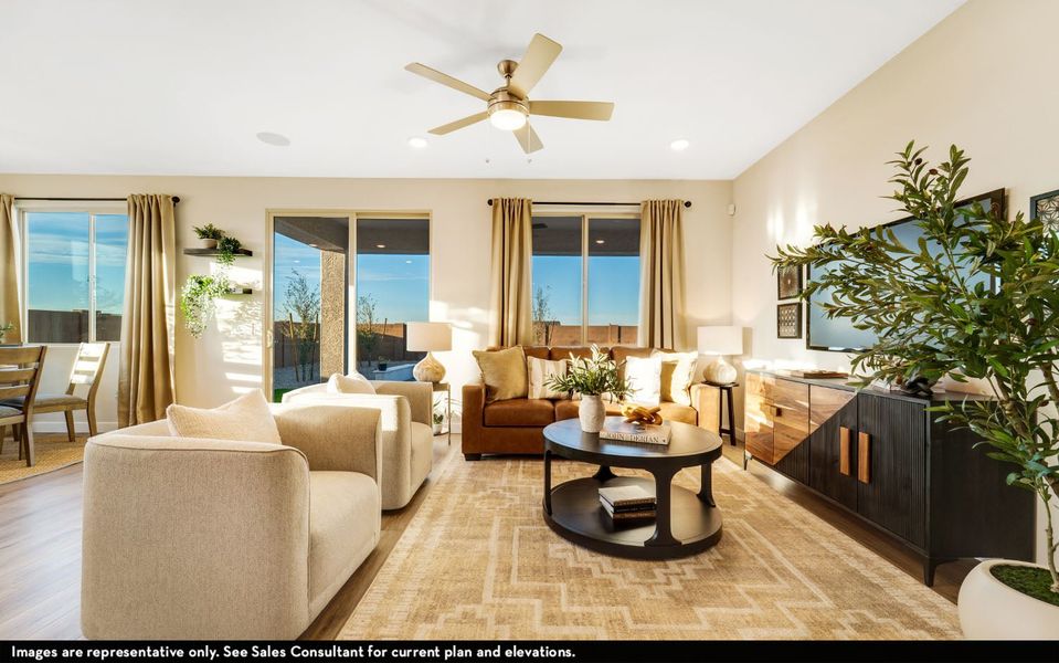 Representative furnished interior of a home built from the Tempe by CastleRock Communities in Rancho Mirage, Maricopa (Image 5).