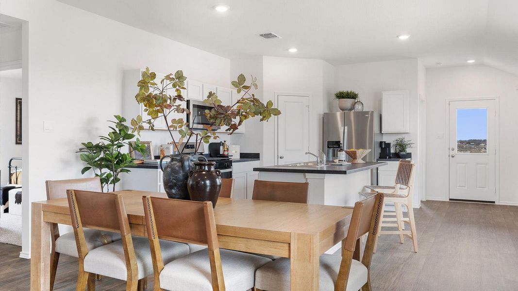 Furnished interior view inside a new home in Wayside, Uhland (Image 3).